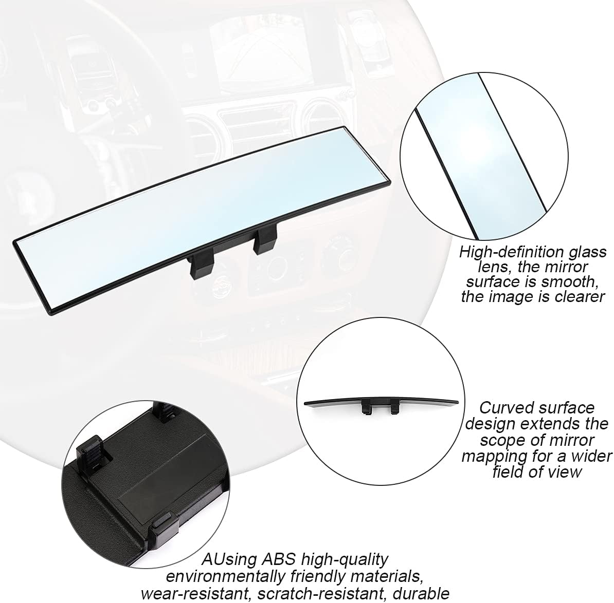 Viral Panoramic Wide Rear View Mirror