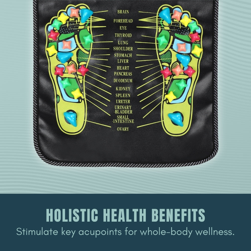 Pebble-like foot massager