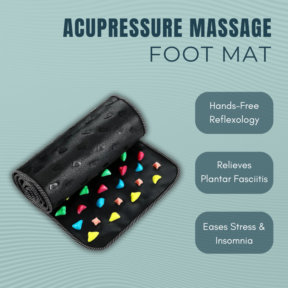 Pebble-like foot massager