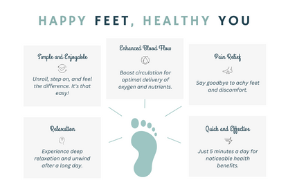 Pebble-like foot massager
